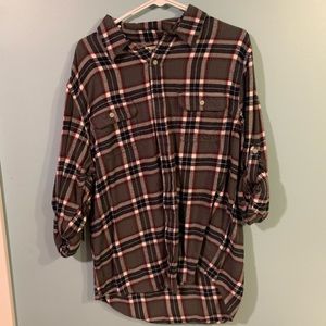 Grey,Red,White Flannel